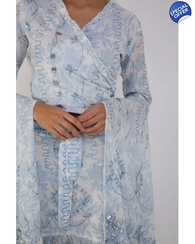 Goddess Shiva top blue