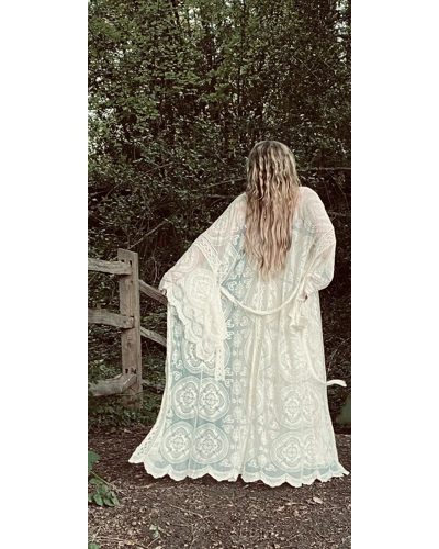 Utopia cotton lace kimono***pre order***