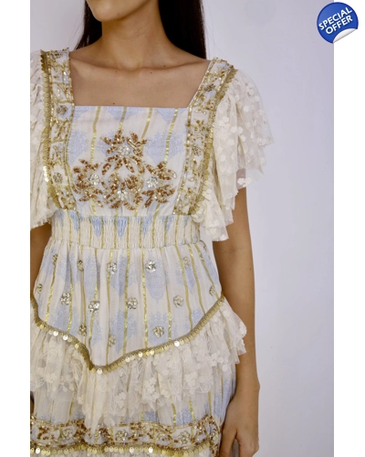 Goddess Kali top blue