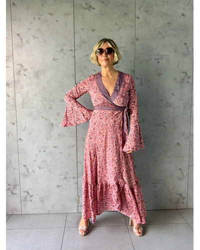 Kimono style hot sale wrap dress