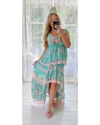 Goddess Sita skirt Aqua