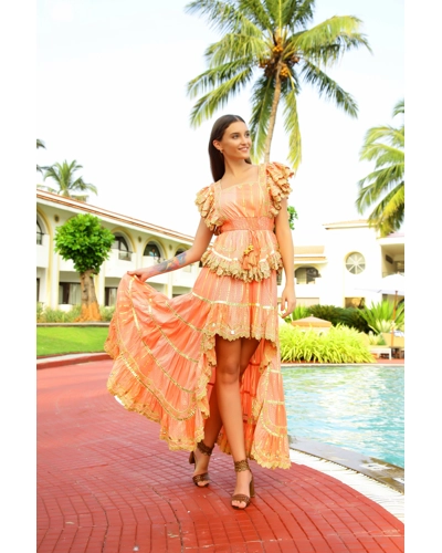Goddess Akshara skirt orange