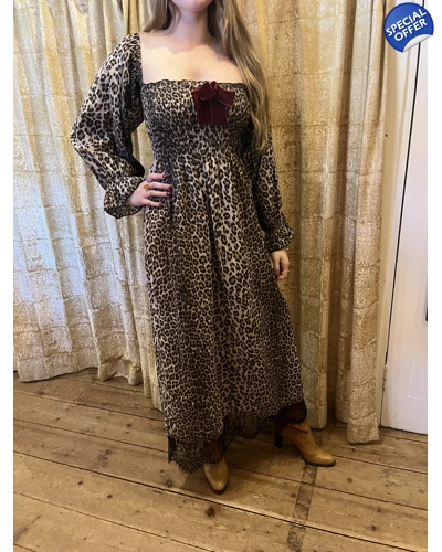 Wild thing cotton leopard print dress