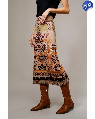 Autumn knitted skirt