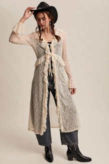 Paradise lace kimono