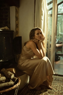 Suzy satin lace dress trimme..