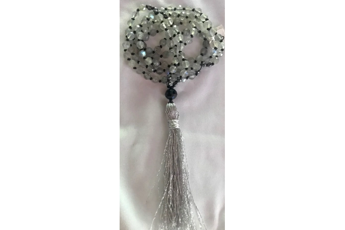 Labradorite & Hematite Mala