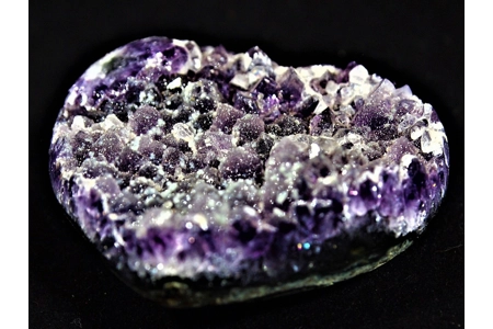 Amethyst Druzy Heart