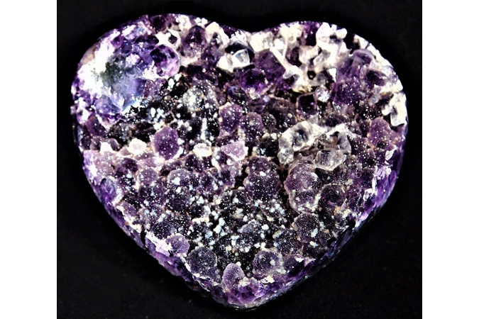 Amethyst Druzy Heart