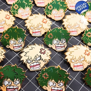BNHA Yelling Duo Enamel Pins