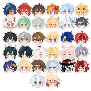 Hoyo Head Stickers