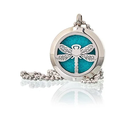 Aromatherapy Diffuser Necklace - Dragonfly 25mm