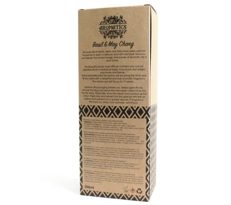 200ml Basil & Maychang Essential Oil Reed Diffuser
