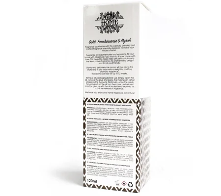 120ml Reed Diffuser - Gold, Frankincense & Myrrh