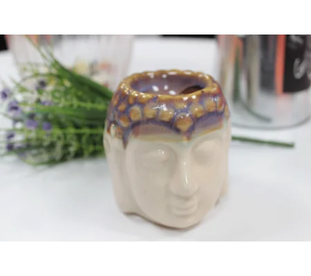 Buddha Oil Burner - Ivory & Mint