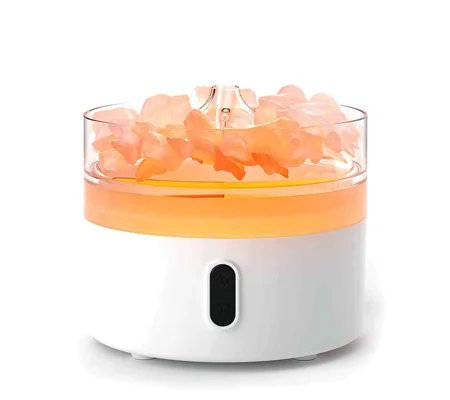 Himalayan Salt Aroma Diffuser - Night Light - USB-C - Flame Effect ( salt included)