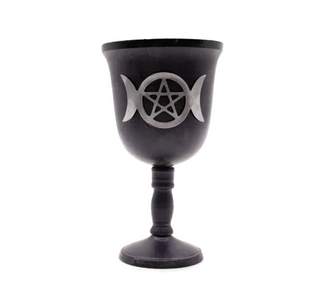 Iron Ritual Goblet - Triple Moon - 20x11cm