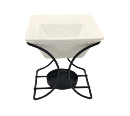 Ceramic & Metal Square Stand