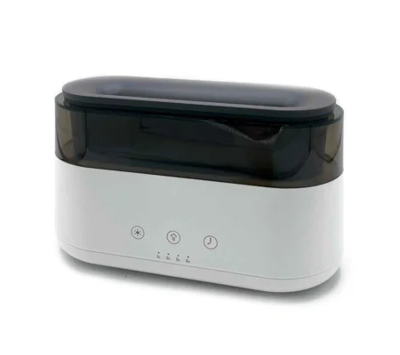 Modern Aroma Diffuser - Led Clock - USB-C - Flame Effect