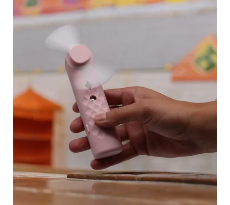 Pink Nano Mist Face Fan & Spray - USB chargable