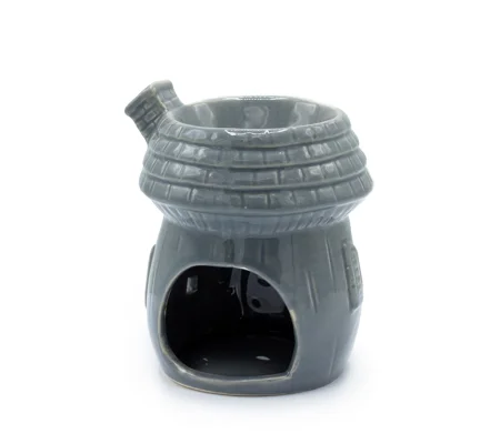 Mushroom House Oil Burner - Grey