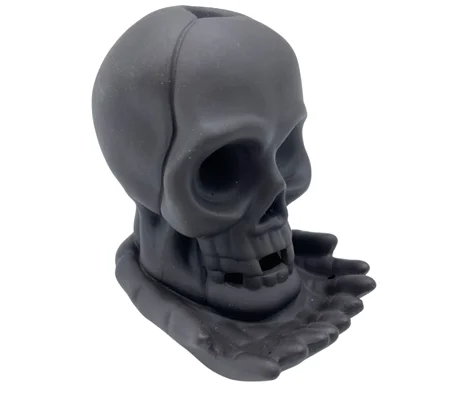 Backflow Incense Burner - Weeping Skull (with light)
