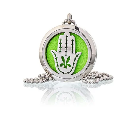 Aromatherapy Diffuser Necklace - Hand of Fatima 30mm
