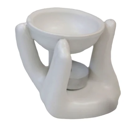 Helping Hand Oil Burner - White