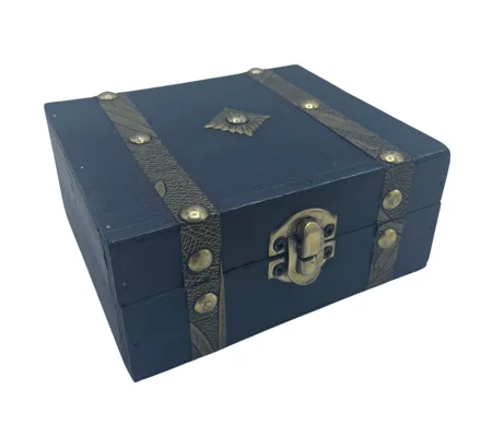 Square Tea Chest - Teal