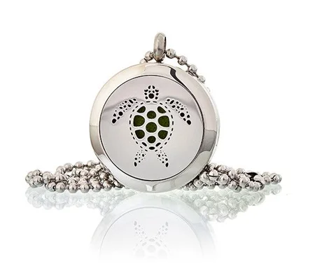 Aromatherapy Diffuser Necklace - Turtle 25mm
