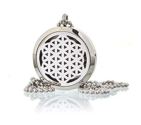 Aromatherapy Diffuser Necklace - Flower of Life 30mm