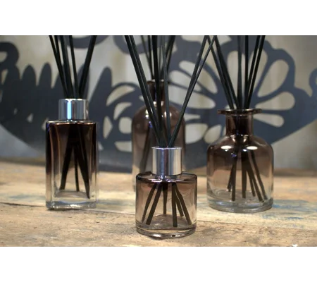 100 ml Square Long Reed Diffuser Bottlle - Charcoal