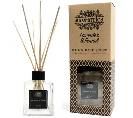 200ml Lavender & Fennel Essential Oil Reed Diffuser
