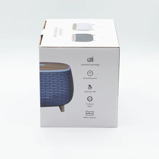 Futuristic Ribbed Aroma Diffuser with Colour-Changing Light