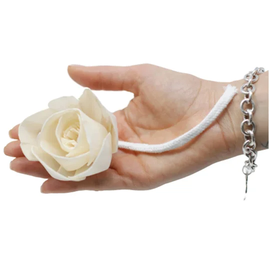 Natural Diffuser Flowers â€“ Large Rose on String