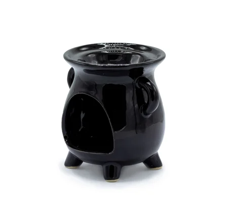 Cauldron Oil Burner - Tree of Life - Black