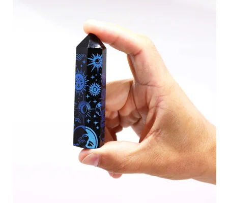 Black Obsidian Point - Mystic Story - Midnight Blue