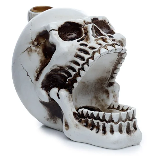 Skull with Open Mouth Backflow Incense Burner