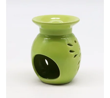 Floral Oil Burner - Lime