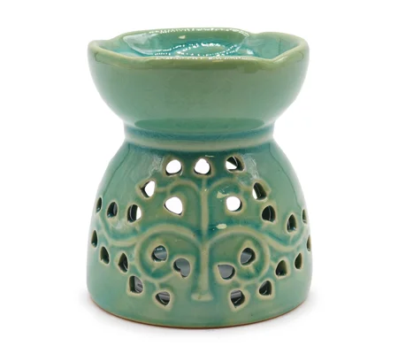 Tree of Life Oil Burner - Blue