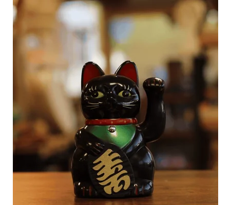 Black Money Cat - 15cm