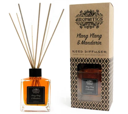 200ml Ylang Ylang & Mandarin Essential Oil Reed Diffuser