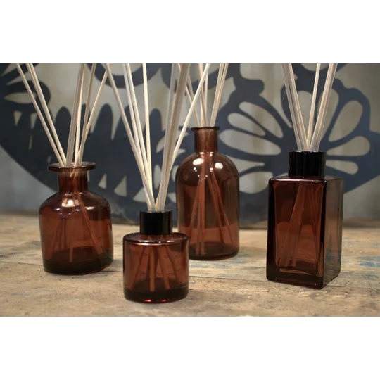 100 ml Square Long Reed Diffuser Bottlle - Amber