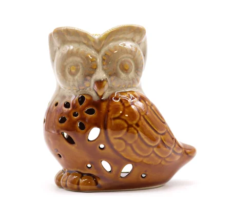 Classic Rustic Oil Burner - Owl Side-on (assorted)