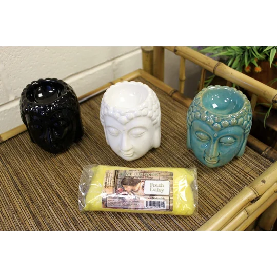 Buddha Oil Burner - White