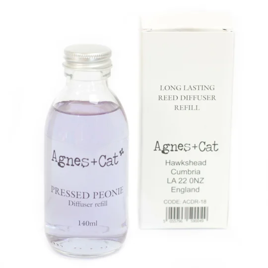 Agnes + Cat Reed Diffuser Refill - Pressed Peonies 140ml