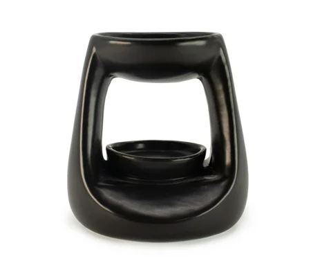 Ceramic Zen Oil Burner - Small Classic - Matt Black