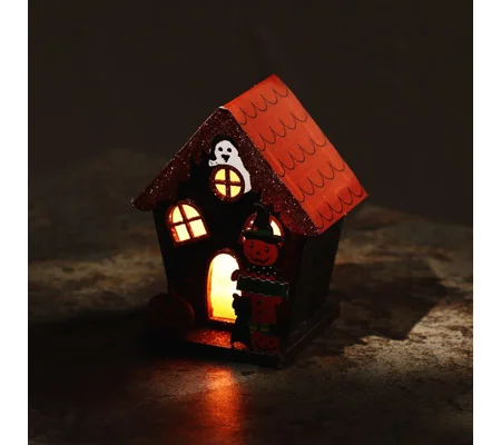 Trick or Treat Pumpkin House Halloween LED Decoration