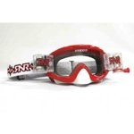RNR Hybrid XL Roll-Off Goggle Red