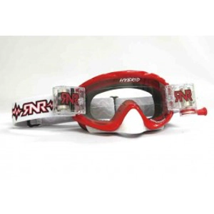 RNR Hybrid XL Roll-Off Goggle Red